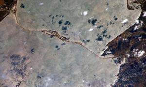 Крым из космоса: уникальные снимки Керченского моста Крымский мост из космоса
